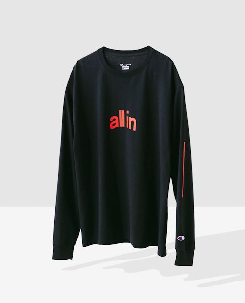 All in supply L / ST shirt (Black) | Fifth general store | Nakameguro