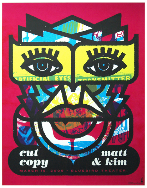 cut copy poster #gig #screenprint #poster