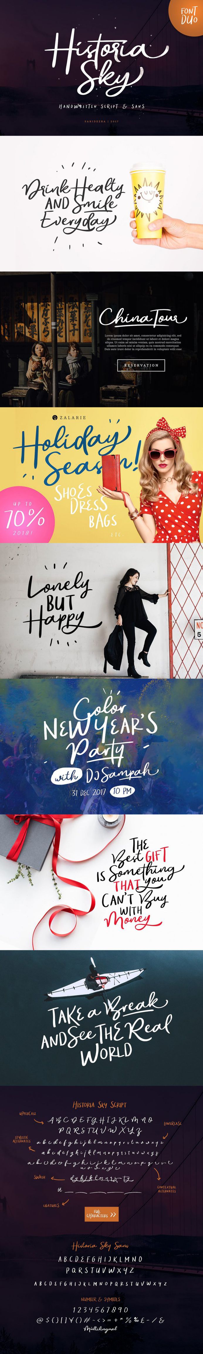 Historia Sky – Font Duo