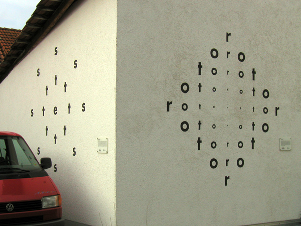 Visual-Poetry — hünfeld is a town in germany with more than 100... #letters #pattern #wall #art #type