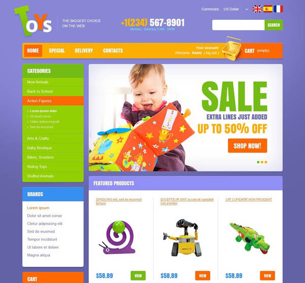 Toys Store Prestashop Themes