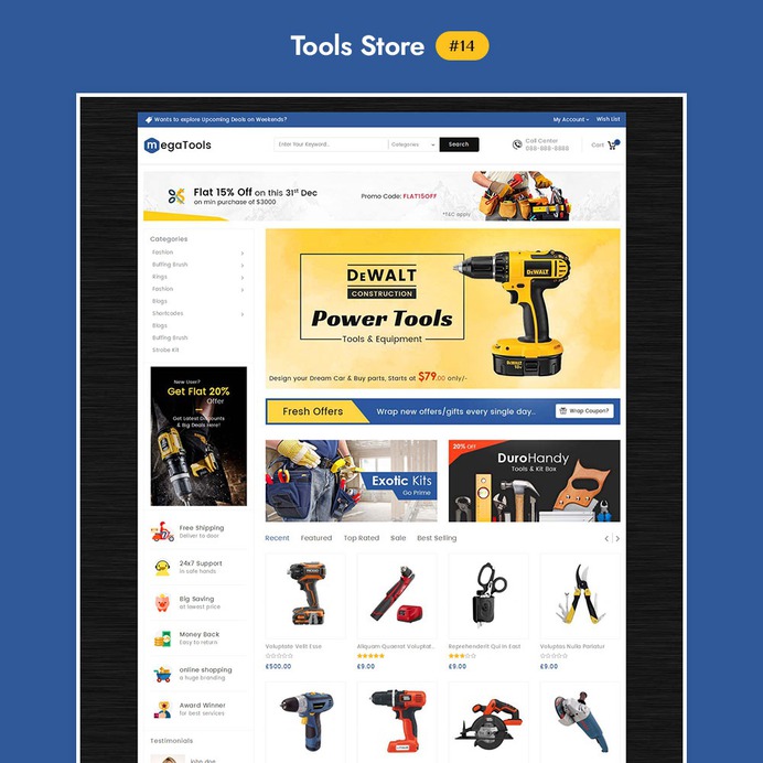 Mega Shop - WooCommerce Multi-Purpose Responsive Theme | TemplateTrip