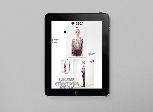Bureau Bruneau / Bench.li #fashion #ipad #design #typography
