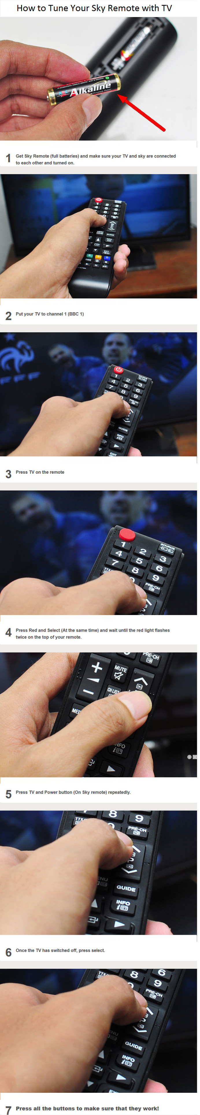 How To Program Your #SkyRemote With Your #SkyBox Or #SkyTV? Step By Step ( #InstructOGraphics #infographics #skyremotecodes