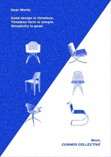 Simple Project — posters by COSMOS COLLECTIVE — Look At Me — Это я сам — поток «Графдизайн» #chairs