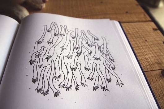 Blue Notes* : /// #blue #illustration #frompamm #notes