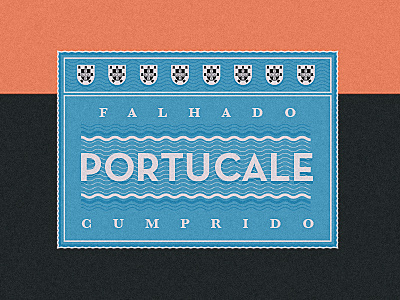 Portucale stamp #stamp #graphic #palette #portugal #royal #ornament #vintage #studio #portucale
