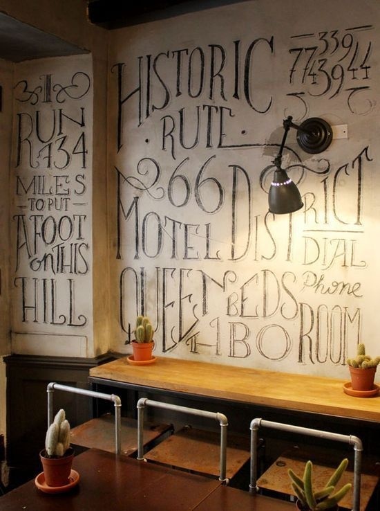 love the chalk #Office Design #Working Design #Working Decor| http://officedesignraina.blogspot.com