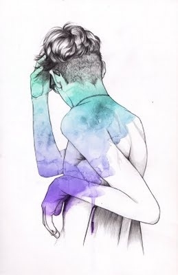 Lítill Blóm: illustration #sexy #hand #illustration #male #drawn #aquarell #fashion #drawing