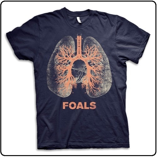 T-shirts design idea #58: Foals Lungs Navy tshirt