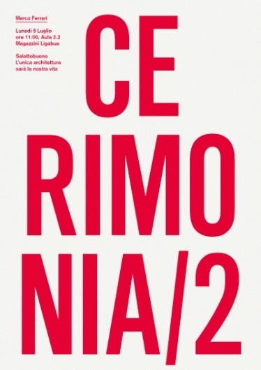 Salottobuono > news #design #minimal #poster #essential #type #typography