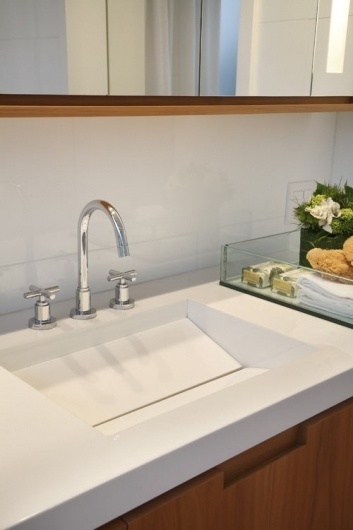 House in Brazil by Progetto | Design Milk #sink #minimal #drain