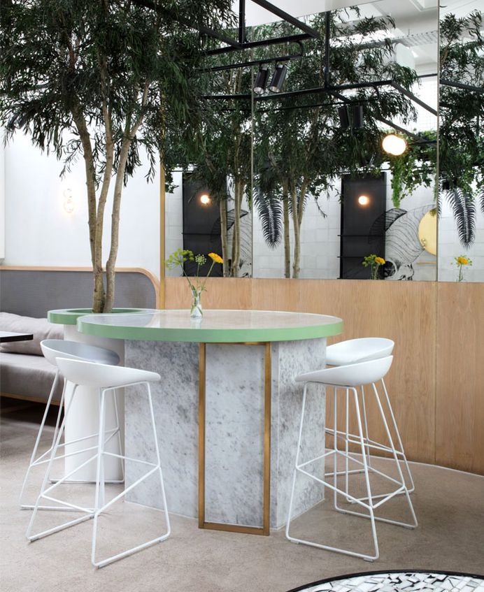 Cafe in Brighton is Designed to Feel Like a Jungle - InteriorZine