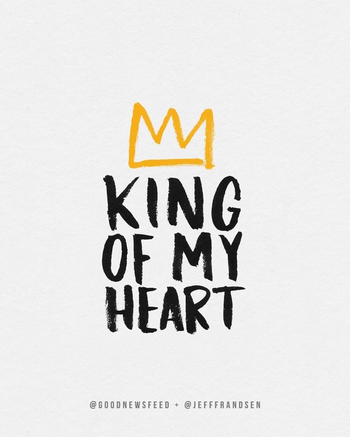 King of my heart lettering
