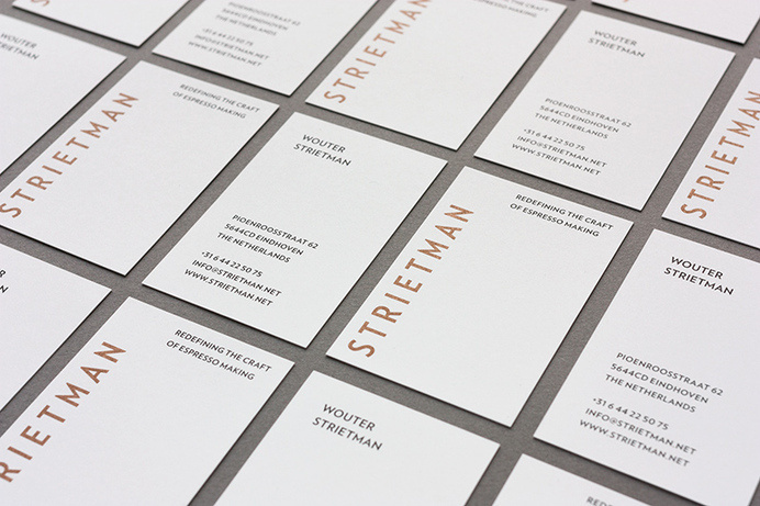 Vincent-Meertens-Strietman-Identity_01 #business #stationary #branding #card #print #copper #strietman #identity #pms #coffee