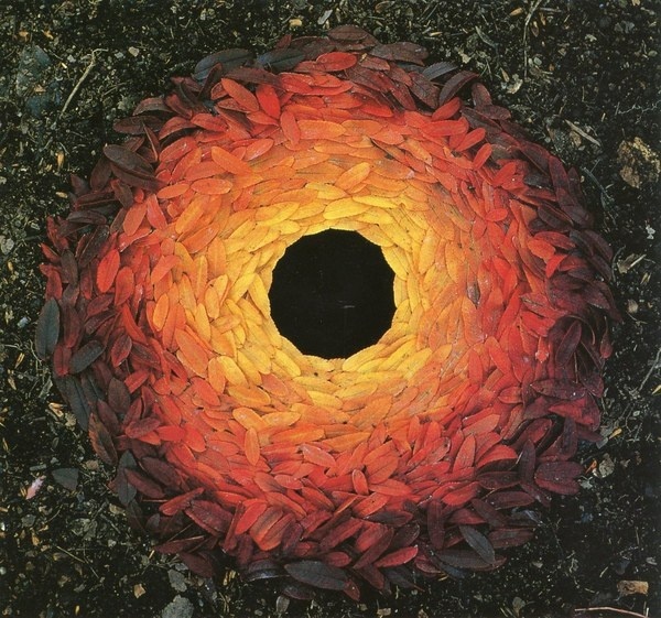 Andy Goldsworthy #ephemeral #nature #leaves