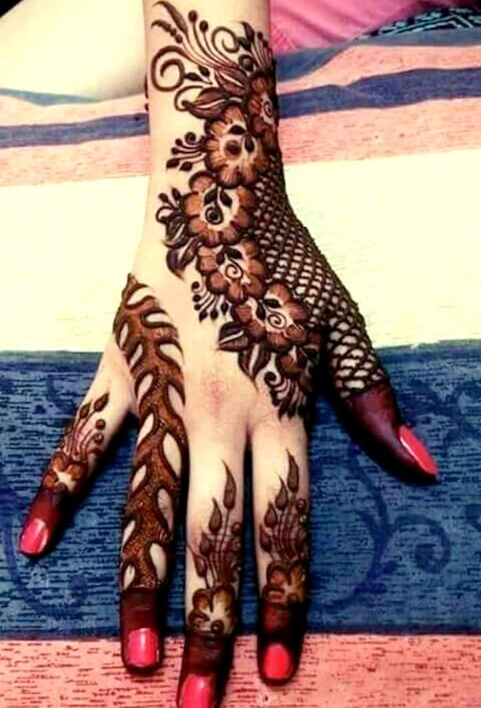 New Stylish Gulf Mehndi Designs for Front Hands | Gulf henna designs 2019 | Mehndi  designs for hands, Henna designs hand, Henna designs