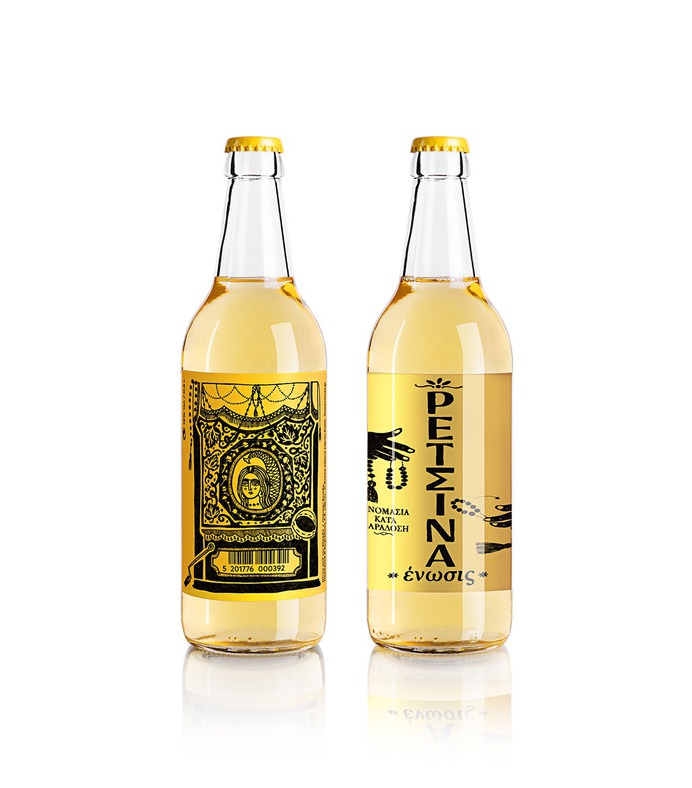 Retsina Branding & packaging - Mindsparkle Mag "Retsina" is a popular, yet cheap wine with enthusiastic supporters and sworn enemies. #logo #packaging #identity #branding #design #color #photography #graphic #design #gallery #blog #project #mindsparkle #mag #beautiful #portfolio #designer