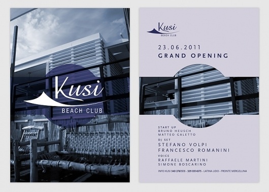 Francesco Vetica | Designer | Kusi #events #flyer #design #graphic #minimal #modernism #club