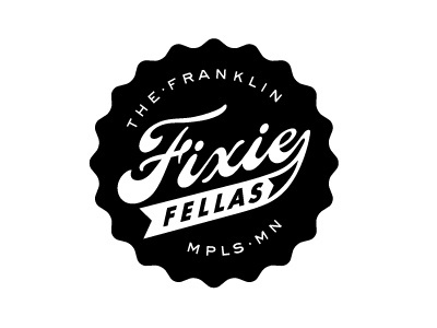 Dribbble - Mpls Bike Gangs / The Franklin Fixie Fellas by Allan Peters #logo #peters #allan #identity