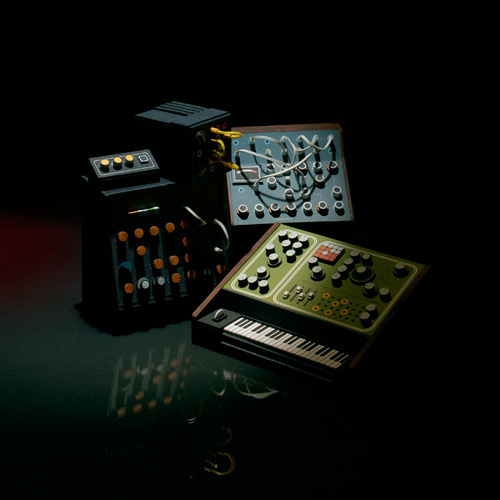 Moog Acid #miniatures #synth #craft #art #paper
