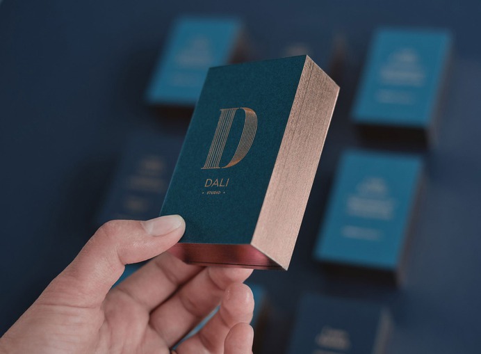 Rose Gold Business Cards 2