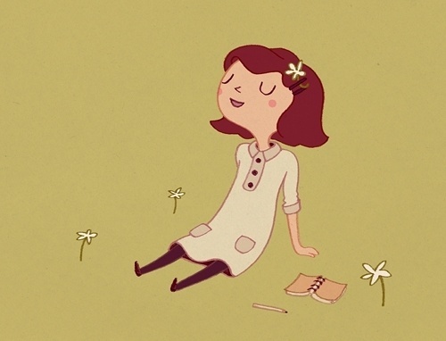 The Creative Brainwaves of Anneka Tran: Illustration #lawn #creative #girl #illustration #brainwaves #tran #anneka