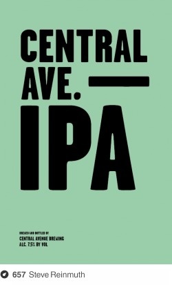 Central Avenue Brewing on Dropula - The inspirational catalogue #type #minimal #poster #typography
