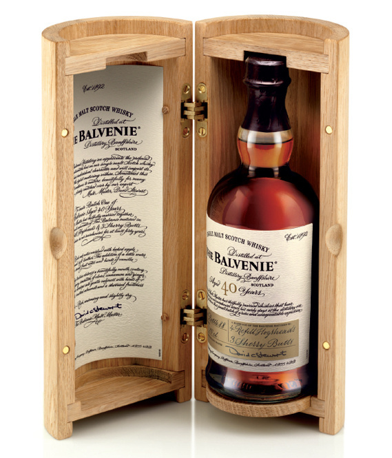 Packaging example #328: The Balvenie Forty whiskey packaging #packaging #wood #whiskey