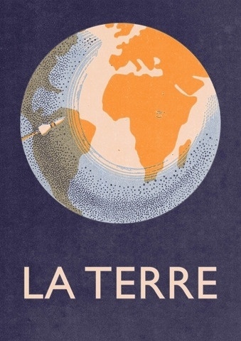 Double Merrick — La Terre - A3 (8.3 × 11.7 inches) Giclee print #earth #print #design #poster