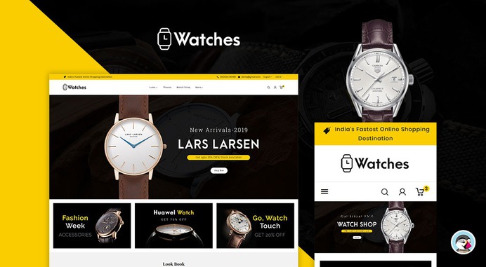 #Watches & #Stylus #Imitation - #Prestashop #Responsive #Theme | #TemplateTrip #eCommerce #Website #Template