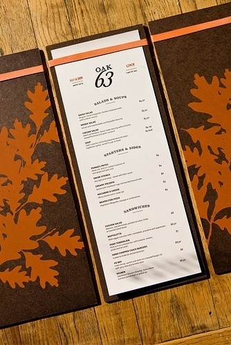 Oak 63 Menu | Flickr: Intercambio de fotos #identity
