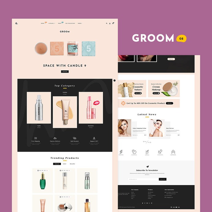 #Groom #Shopping - #Shopify Multi-Purpose Responsive #Theme | #TemplateTrip #eCommerce #Website #Design