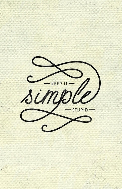 Keep it simple - Melissa Turi Lettering #simple #typography