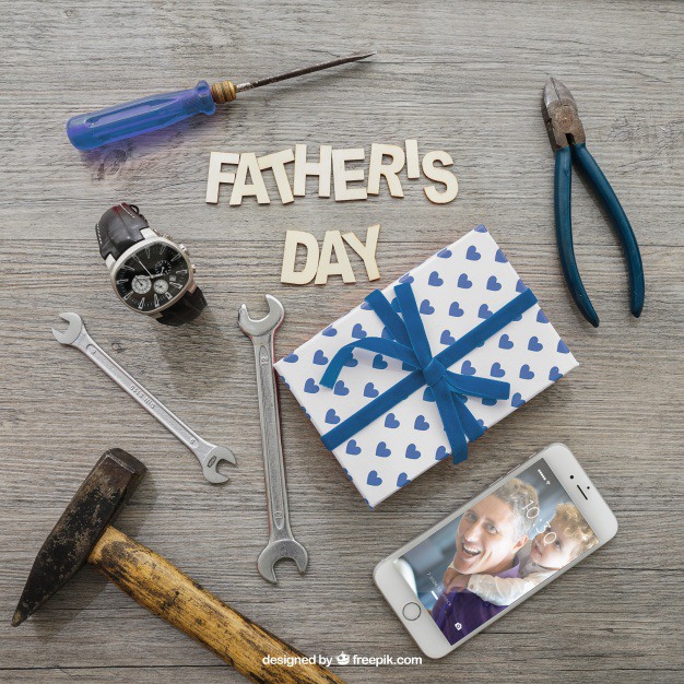 Father's day lettering and tools Free Psd. See more inspiration related to Mockup, Love, Gift, Family, Box, Clock, Gift box, Mobile, Celebration, Happy, Gift card, Glasses, Smartphone, Present, Mock up, Tools, Watch, Father, Fathers day, Celebrate, Happy family, Lettering, Hammer, Dad, Parents, Wrench, Up, Day, Lovely, Greeting, Male, Objects, Daddy, Things, Composition, Mock, Fathers, Pliers, June, Masculine, Familiar and Nineteen on Freepik.