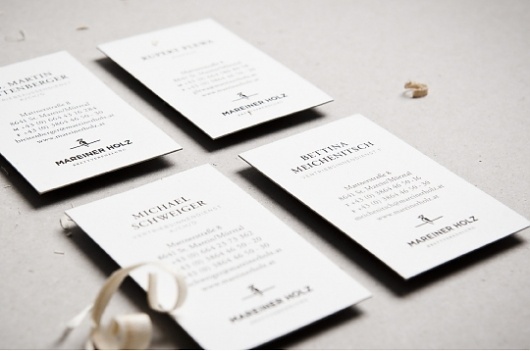 Mareiner Holz - corporate identity & design on the Behance Network #stationary #branding #print #logo #still #life