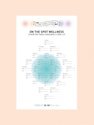 The Yoga Studio : Elysse Ricci // Art & Design #infographic #yoga