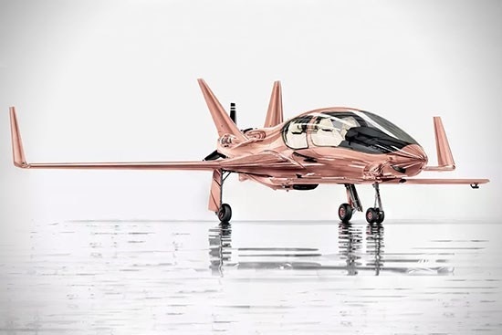 Cobalt Valkyrie-X - A rose-gold plane, for the classy supervillian in your life. Price ? A cool $1.5 million. #Cobalt #ValkyrieX #RoseGold