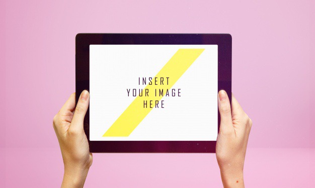 Hands holding tablet mock up Premium Psd. See more inspiration related to Mockup, Template, Hands, Web, Website, Mock up, Tablet, Templates, Website template, Mockups, Up, Web template, Holding, Realistic, Real, Web templates, Mock ups, Mock and Ups on Freepik.