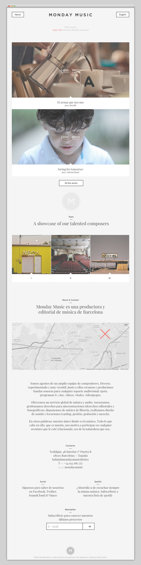 Monday Music #website #layout #design #web