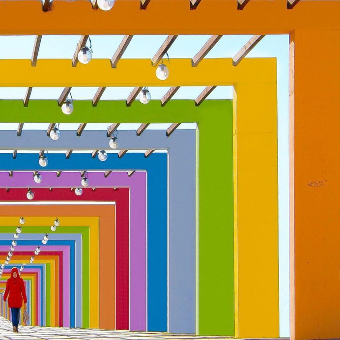 Rainbow Architecture: Geometric Abstraction of Istanbul by Yener Torun