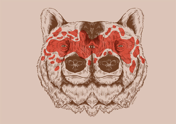 T-shirts designs II on Behance #abstract #heymikel #artwork #illustration #twins #bear #drawing #shirts