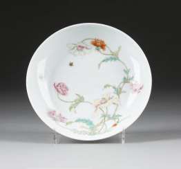 DISH WITH GARDEN SCENE #porcelain