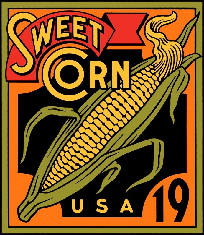 Michael Doret - 12 Years in the Making: Fruit & Vegetable Stamps for the USPS #stamp #vegetable #postage #design #label #corn #usa