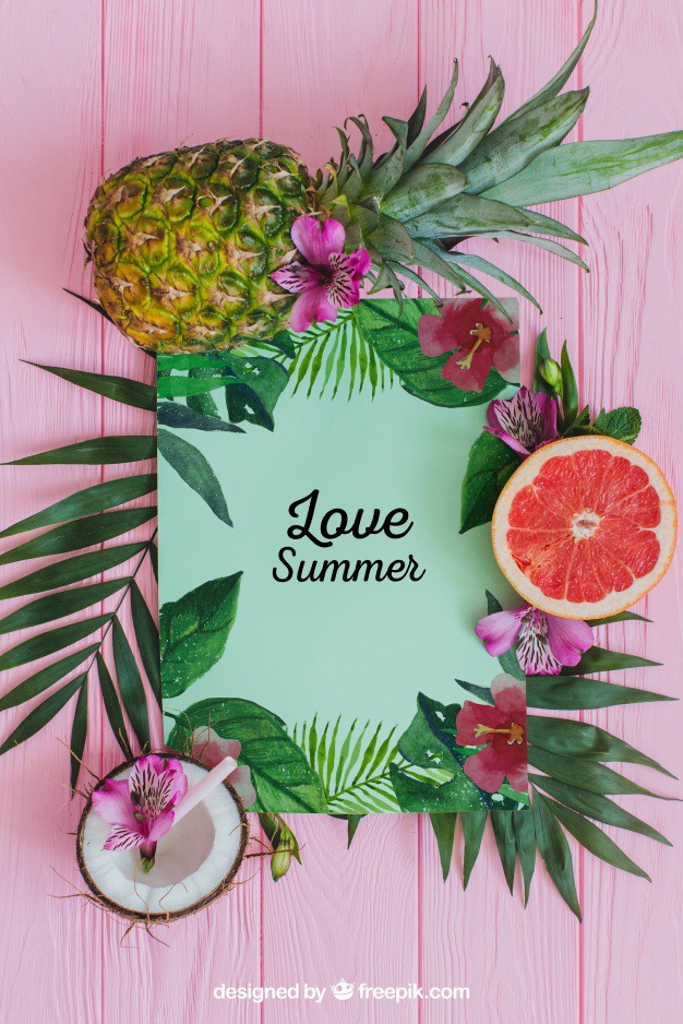 Tropical summer composition with leaves and fruits Free Psd. See more inspiration related to Flower, Mockup, Floral, Party, Summer, Paper, Beach, Sun, Leaves, Fruits, Tropical, Holiday, Mock up, Coconut, Pineapple, Palm, Decorative, Vacation, Wooden, Summer beach, Summer party, Aloha, Up, Beach party, Tropical flowers, Season, Hawaiian, Palm leaves, Grapefruit, Painted, Composition, Mock, Exotic, Summertime and Seasonal on Freepik.