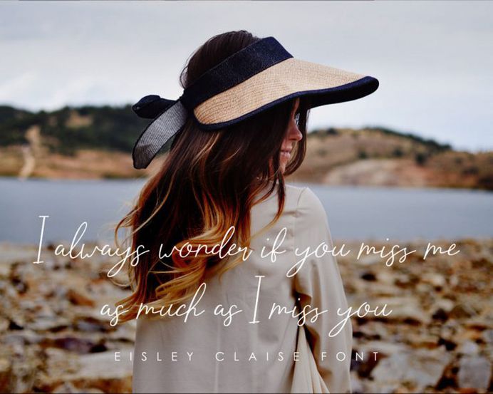 Eisley Claise - Free Handwriting Font