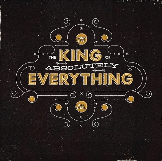 King Type #radio #typography #custom