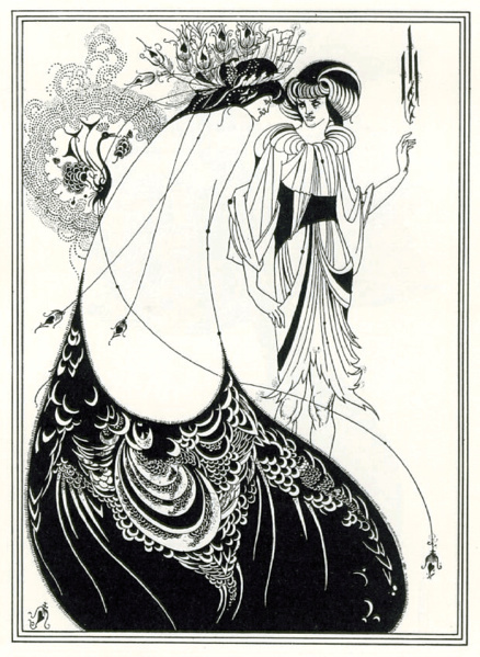 #AUBREY #BEARDSLEY The Peacock Skirt #art #nouveau