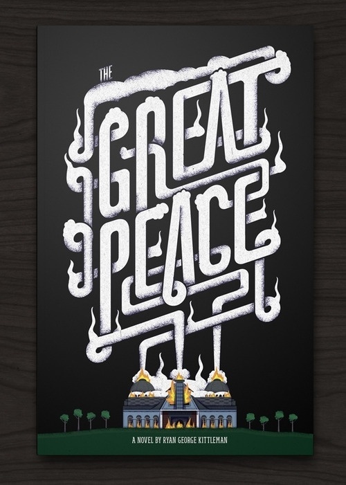 Typeverything.com - THE GREAT PEACE (via The Black... - Typeverything #lettering #book #cover #type #typography