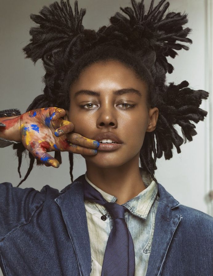 Paint model woman